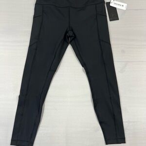 90 Degree By Reflex Jet Black Leggings